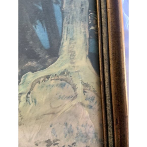 RARE Antique Peter Pan by Charles Buchel Fine Art Colored Lithograph framed - Picture 6 of 11